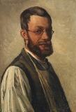 The artist's self-portrait by 
																			Valdemar Irminger