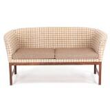 Sofa and easy chair with rosewood frame by 
																			 Holger Christiansen