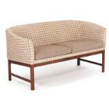 Sofa and easy chair with rosewood frame by 
																			 Holger Christiansen