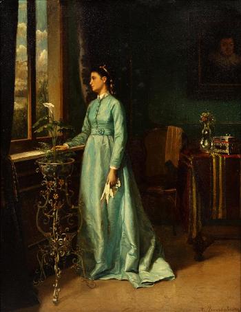 Portrait of a Lady by 
																	Albert Roosenboom