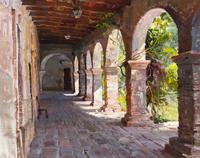 The Old Hallway San Juan Capistrano cloister by 
																	 Ruo Li