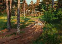 Path through a landscape with trees by 
																	Serguei Babkov