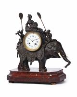 A French Orientalist mantel clock by 
																	 Japy Freres