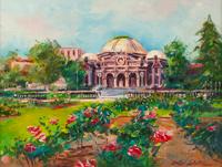 Los Angeles County Museum of Natural History From the Rose Garden by 
																	Ben Abril