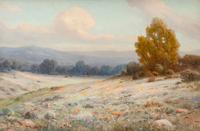 Atmospheric Landscape With Wildflowers by 
																	Angel Espoy