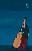 Clown With Cello 1969 by 
																	Carlo Canevari