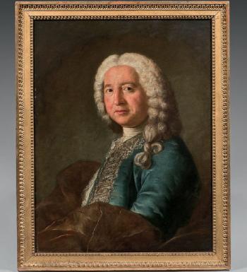 Portrait d’homme à la perruque by 
																	Jacques-Andre-Joseph-Camelot Aved