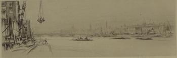 Thames scene by 
																			William Walcot