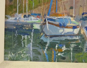 Harbour scene South of France by 
																			Terry Karselis
