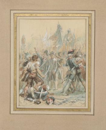 La prise de la Bastille by 
																	Auguste-Marie Raffet
