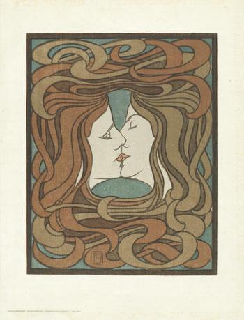 Der Kuss (The Kiss) From 'Pan Vol Iv No 2' by 
																	Peter Behrens