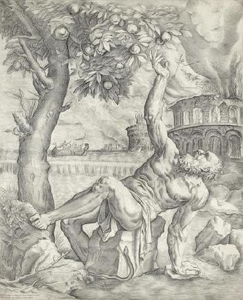 Tantalus (Passavant  16; Bury 12) by 
																	Giulio Sanuto