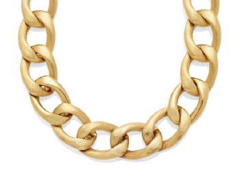 An 18K Gold Collar by 
																	 Abel & Zimmerman