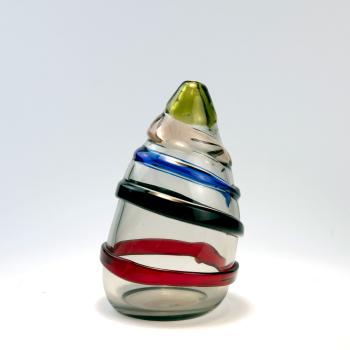 Sasso Vase by 
																			 Salviati Glass