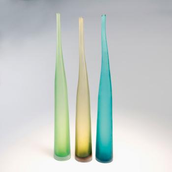 Three 'Bambu' Vases by 
																			Laura de Santillana