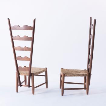 Two highback chairs by 
																			 Haus & Garten