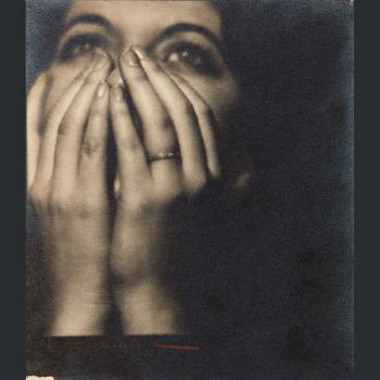 Portrait de Marcelle Chantal
(mains au visage) by 
																	Albert Rudomine