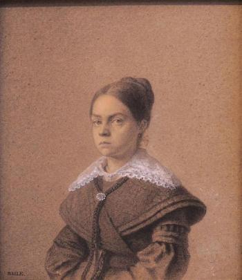 Portrait de dame by 
																	Joseph Baile