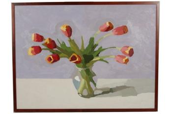 Red Tulips by 
																			David Oleski