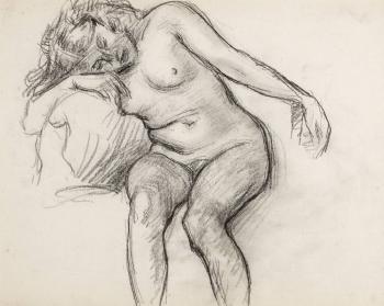 Nude with her head on her arm by 
																			Roderic Oconor
