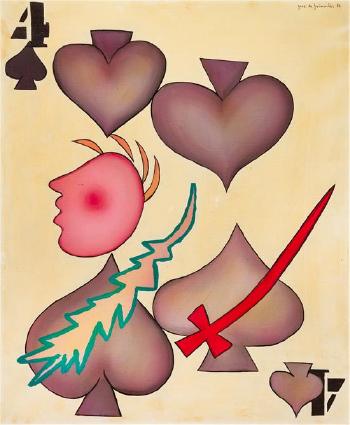 Four of Spades by 
																	Jose de Guimares