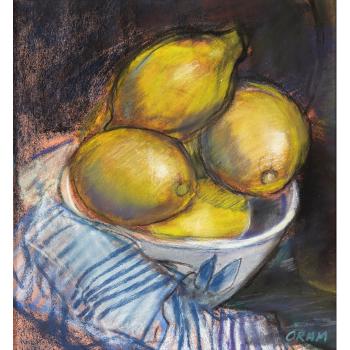 Bowl of Lemons by 
																			Ann Oram
