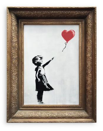 Girl With Balloon by 
																	 Banksy
