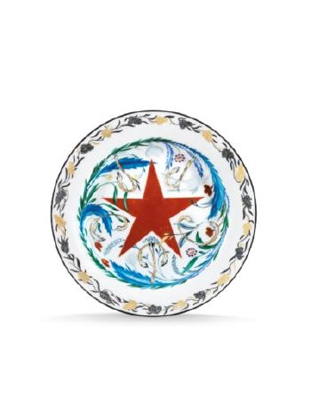 A Soviet Propaganda Porcelain Plate by 
																	 Imperial Porcelain Factory