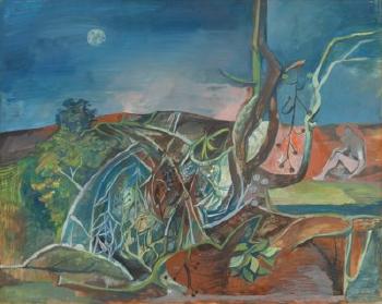 Figure In a Landscape by 
																	John Minton