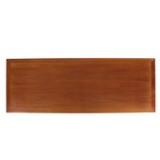 Rectangular coffee table of mahogany with Y-shaped legs by 
																			Peder Pedersen