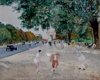 Avenue Foch À Paris, La Corde À Sauter by 
																	Lucien Adrion