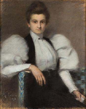 Portret Izy Boznańskiej by 
																			Maria Lubbes