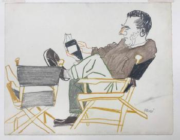 Dick Stein Reading, 1961 by 
																	Hananiah Harari