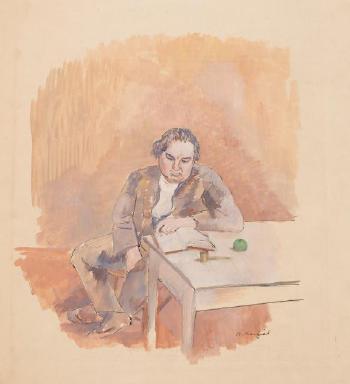 Man Reading, Circa 1925 by 
																	Bernard Karfiol