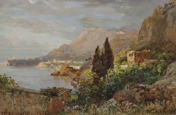 View of the Bay of Monaco by 
																	Carl Wuttke