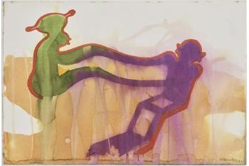 3 Watercolors From The Stephan Heros Cycle: Dialogue I - Dialogue Ii - Untitled by 
																			Jurgen Klauke