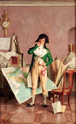 The cartographer by 
																			Giovanni Battista Quadrone