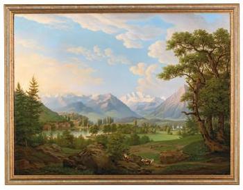 Swiss landscape by 
																			Frederic Fregevize