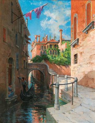 Venice, Rio Torreselle, a view of Casa Dario by 
																			Edmond Louis Dupain