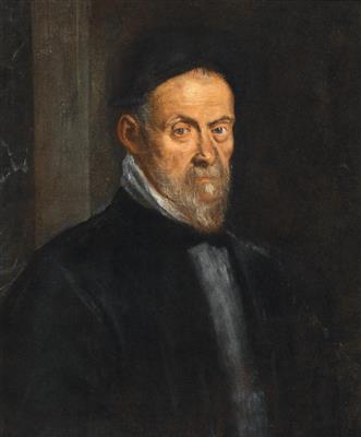 Portait of a Bearded Man, Bust Length by 
																			Jacopo Bassano