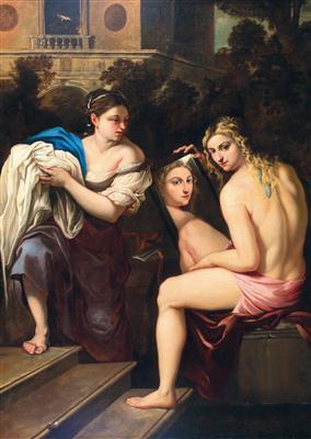 Bathsheba at her Bath by 
																			Giacomo Farelli