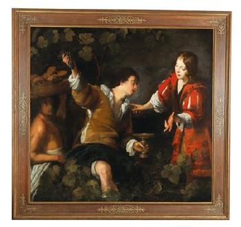 Joseph Interpreting Dreams by 
																			Bernardo Strozzi