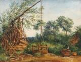 Summer Landscape With A Well by 
																			Eleonore Tscherning