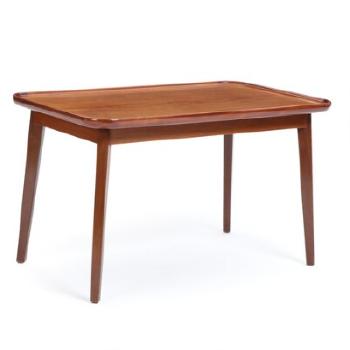 A Rectangular Mahogany Coffee Table With Raised Edge by 
																	Thorald Madsens