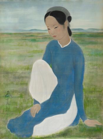 Seated Lady by 
																	 Vu Cao Dam