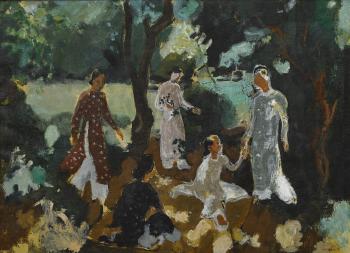Réunion De Femmes (Gathering Of The Ladies), by 
																	Joseph Inguimberty