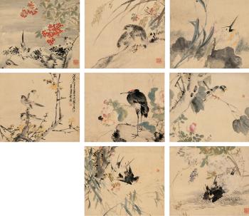 Flowers and Birds by 
																	 Zhu Menglu