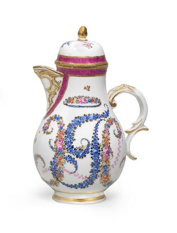 A Nymphenburg Coffee Pot And Cover by 
																	 Nymphenburg