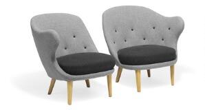 Tummen (The thumb), A pair of easy chairs by 
																			Arne Norell