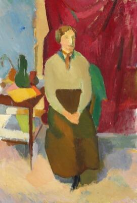 Portrait of Mrs Bertha Brandstrup by 
																	Karl Isakson